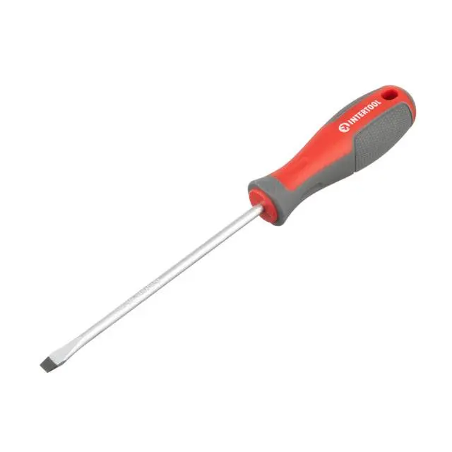 Отвертка шлицевая INTERTOOL SL5.0×125 мм, CR-V