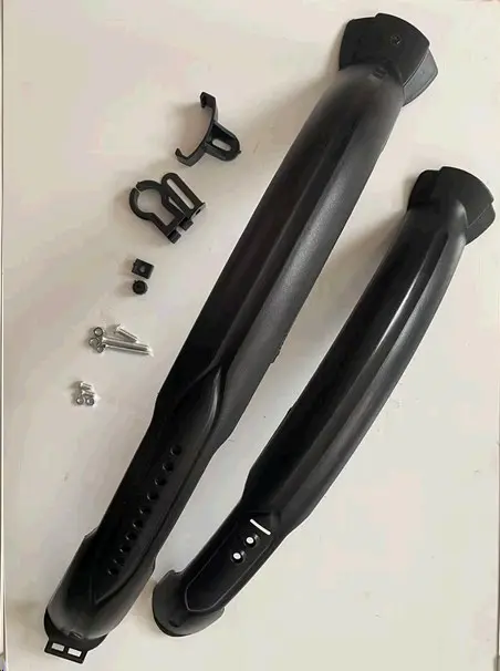 Крылья велосипедные MTB 26″ пластмассовые длинные чёрные SMG-613