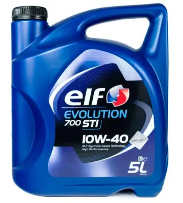 Моторна олива ELF EVOLUTION 700 STI SAE 10W-40 напівсинтетична, 5 л