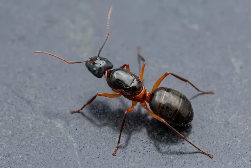 Camponotus festinus — стройный болотный муравей-древоточец — 1 королева с расплодом