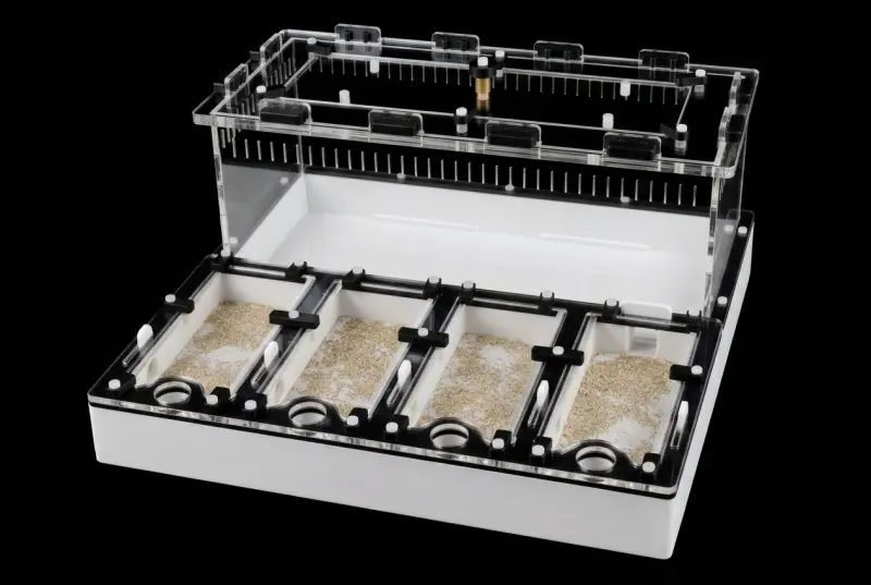 Професійна мурашина ферма Core Black 30×30 см, гіпс 10 мм, висота над гіпсом 20 мм