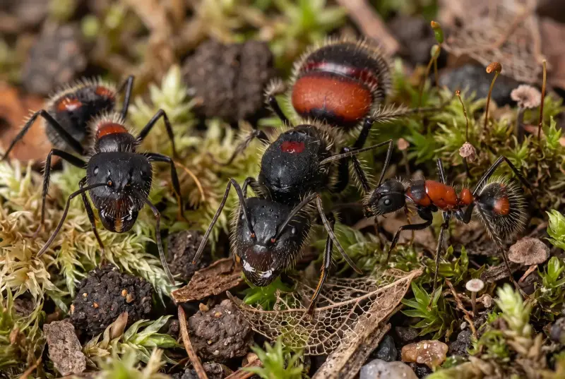 Camponotus mutilarius — краснополосый древоточец — 1 королева и 5–15 рабочих