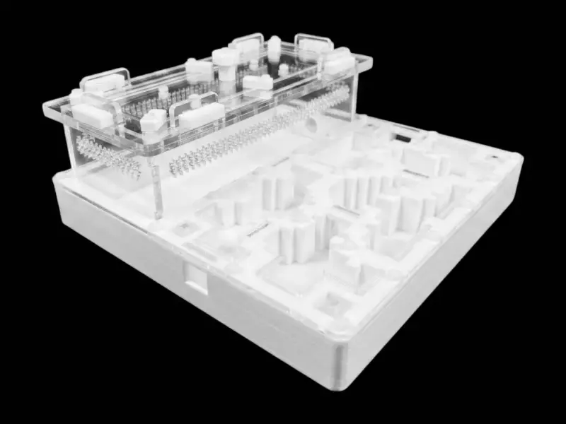 Муравьиная ферма Pixel White A 200×200 мм, PETG, гипс G23 6 мм