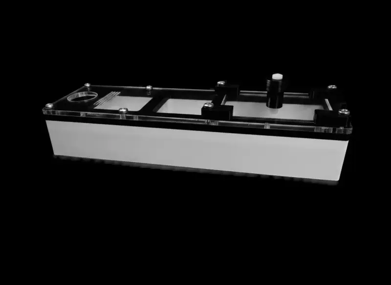 Минимодуль Black двухкамерный с частичным гипсом 10 мм, 50х180 мм, с автоувлажнением