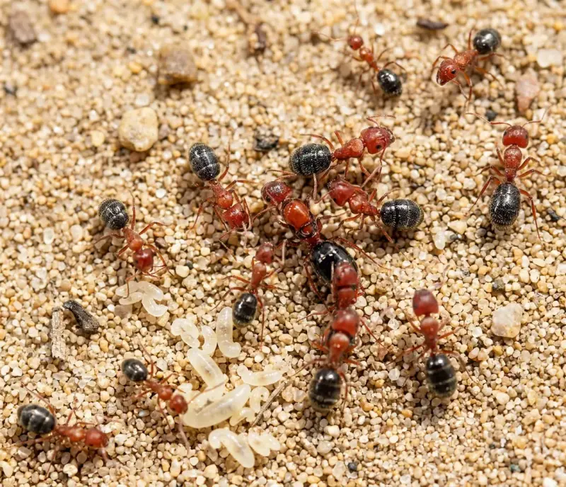 Camponotus vanispinus — алый сосновый муравей
