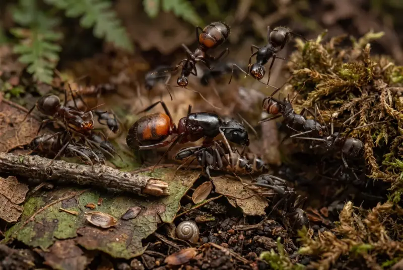 Camponotus cruentatus — кровавый муравей-древоточец — 1 матка с расплодом