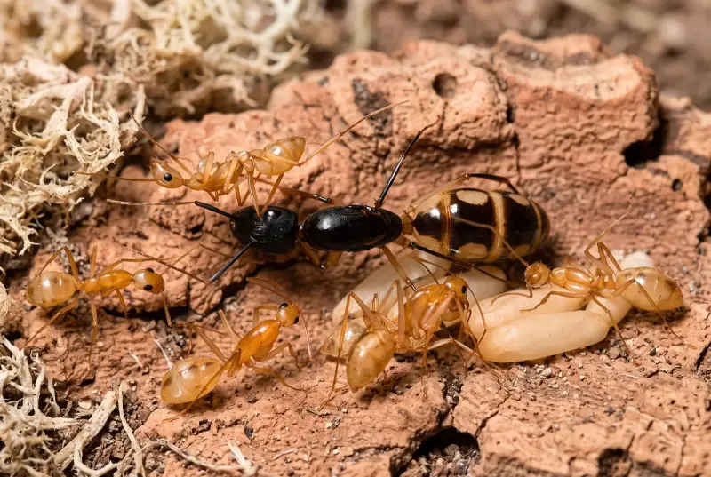 Camponotus maculatus aegyptiacus — египетская форма кампонотуса — 1 королева и 3–10 рабочих