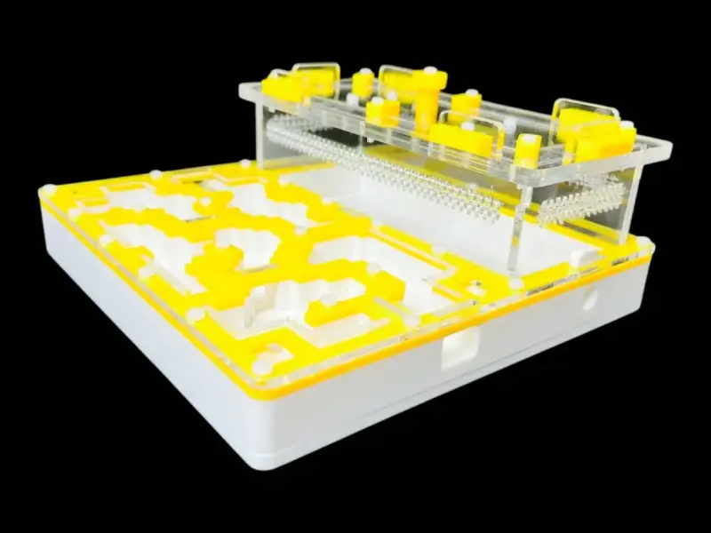 Муравьиная ферма ANTMART Pixel Yellow, вариант Б, 200×200 мм, гипс Г23