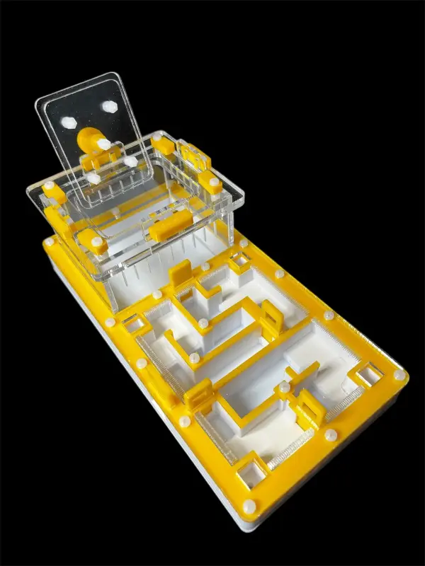 Муравьиная ферма ANTMART «Лабиринт Yellow» 220×110 мм, вариант A