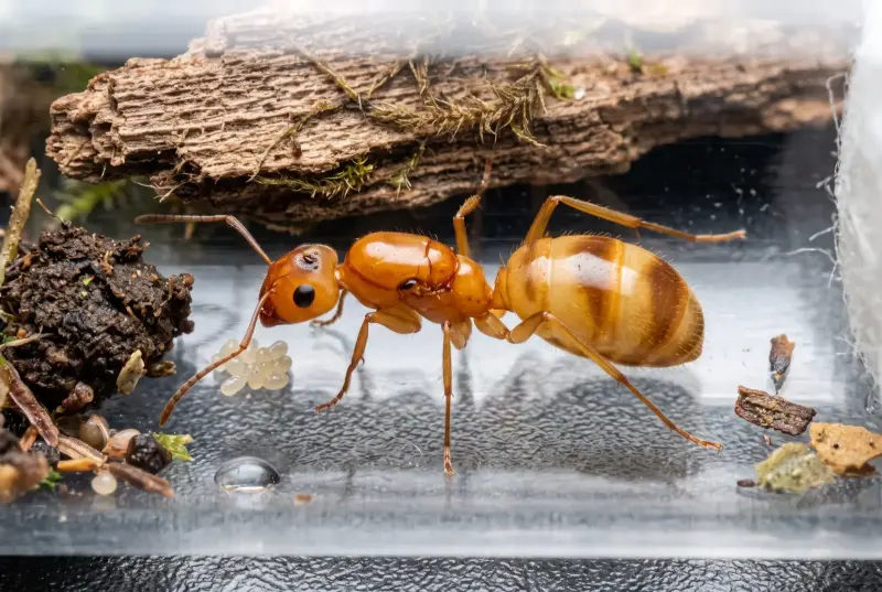 Camponotus fragilis — пустынный муравей-древоточец — 1 королева с расплодом