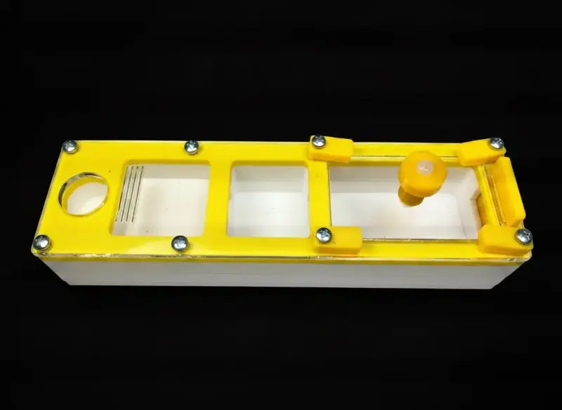 Минимодуль Yellow двухкамерный, частичный гипс 10 мм, 50×180 мм, с автоувлажнением