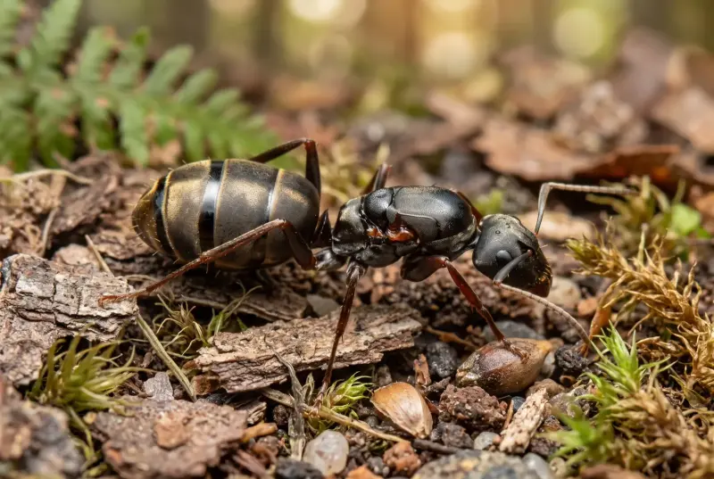 Camponotus cinctellus — африканский золотистый муравей — 1 матка и 3–10 рабочих