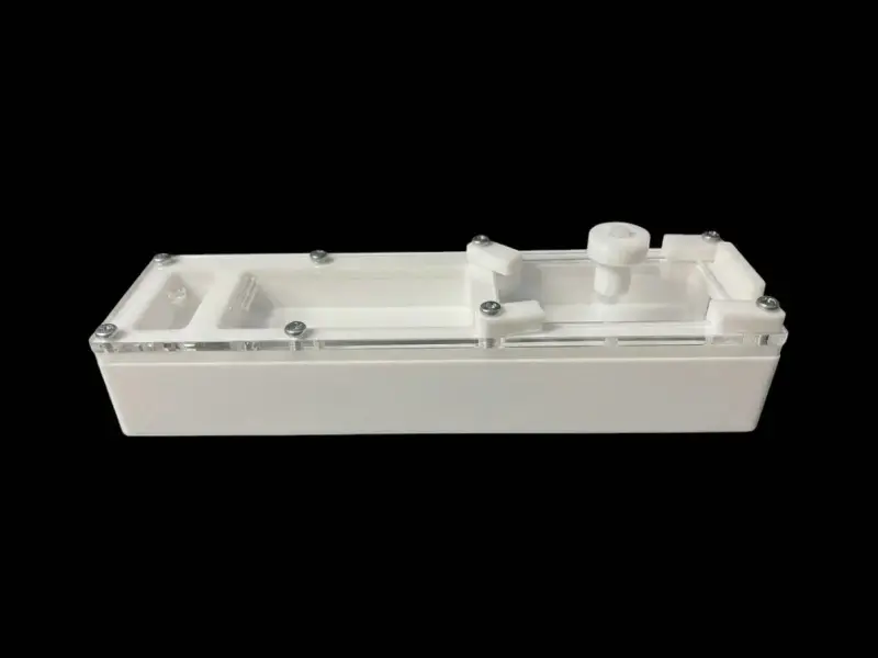 Минимодуль White с одной камерой и цельным гипсом Г23 10 мм, 50×180 мм
