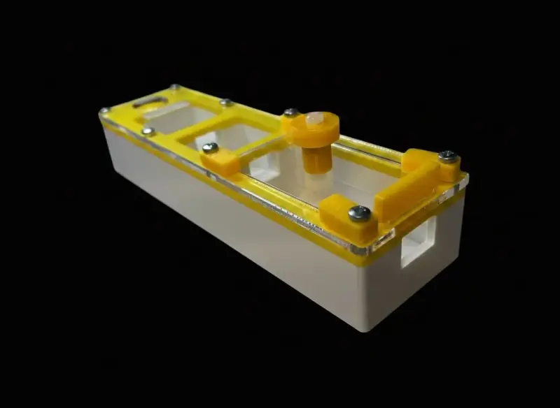 Минимодуль Yellow двухкамерный, частичный гипс 10 мм, 50×180 мм, с автоувлажнением