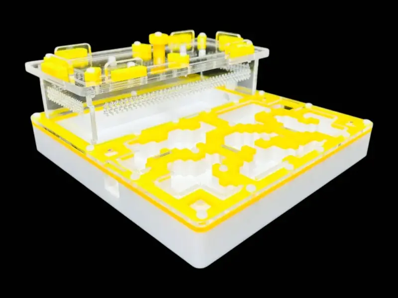 Муравьиная ферма ANTMART Pixel Yellow, вариант Б, 200×200 мм, гипс Г23
