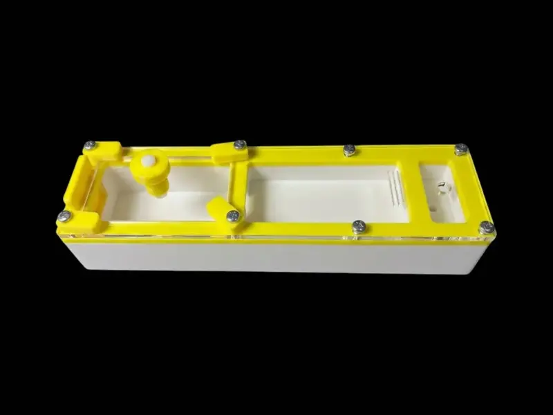 Минимодуль муравьиная ферма Yellow однокамерный, сплошной гипс 10 мм, 50×180 мм
