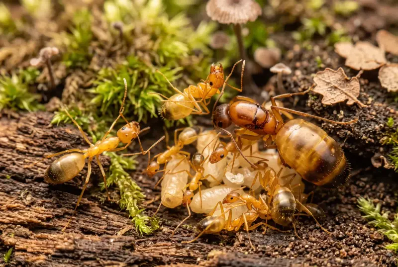Camponotus baldaccii — турецкий муравей-древоточец — 1 королева с расплодом