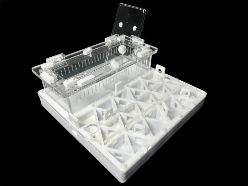 Муравьиная ферма ANTMART Trigon White А 200×200 мм, частичный гипс Г23