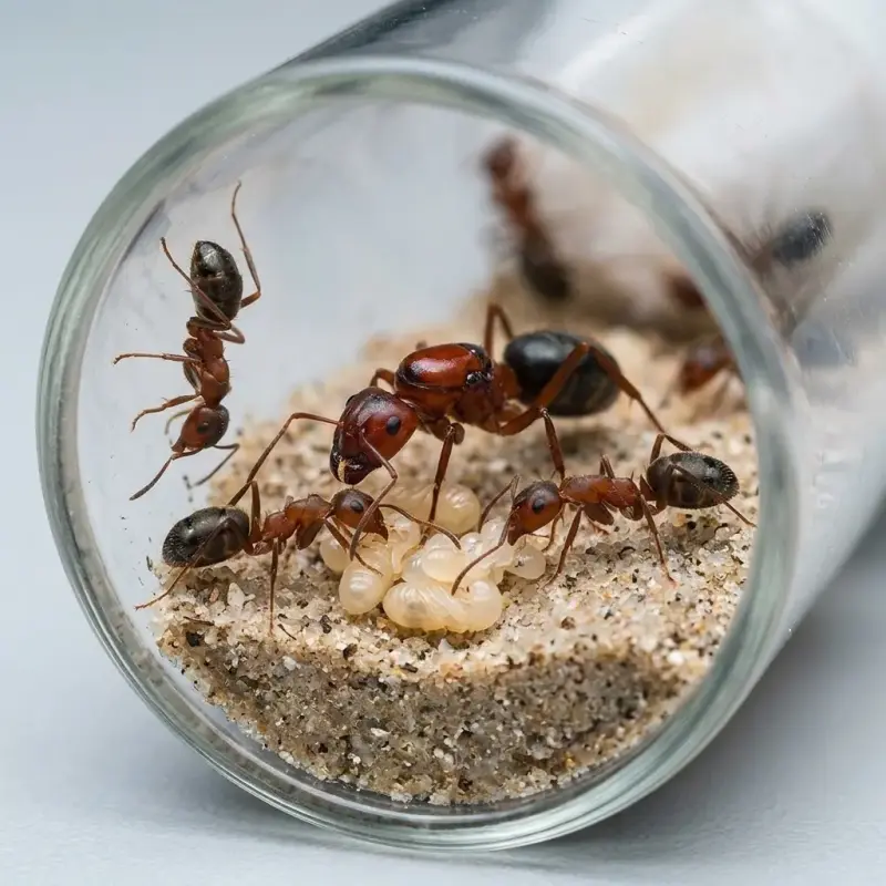 Camponotus vanispinus — алый сосновый муравей