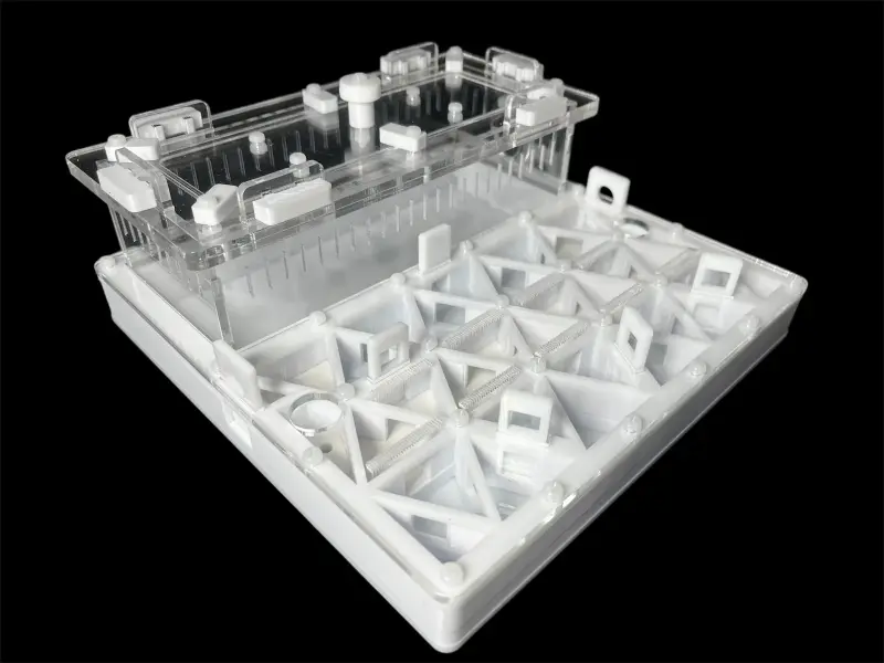 Муравьиная ферма ANTMART Trigon White А 200×200 мм, частичный гипс Г23