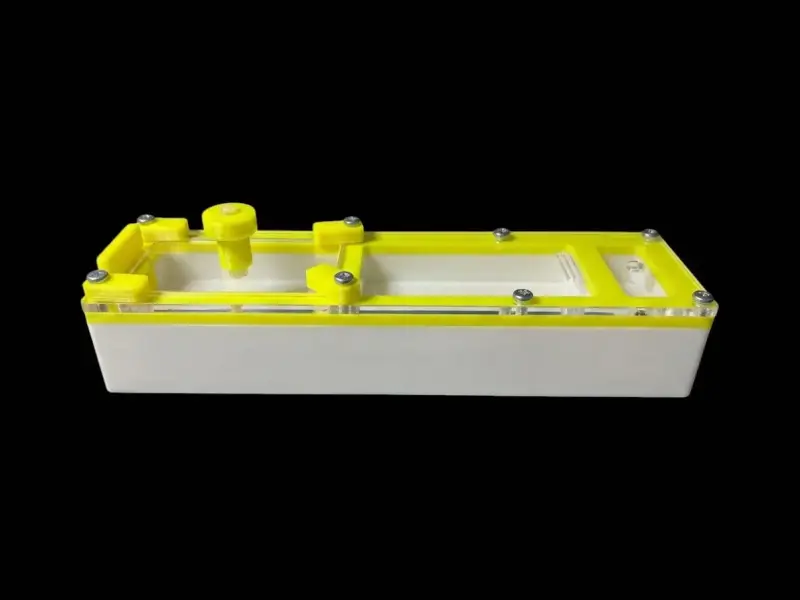 Минимодуль муравьиная ферма Yellow однокамерный, сплошной гипс 10 мм, 50×180 мм