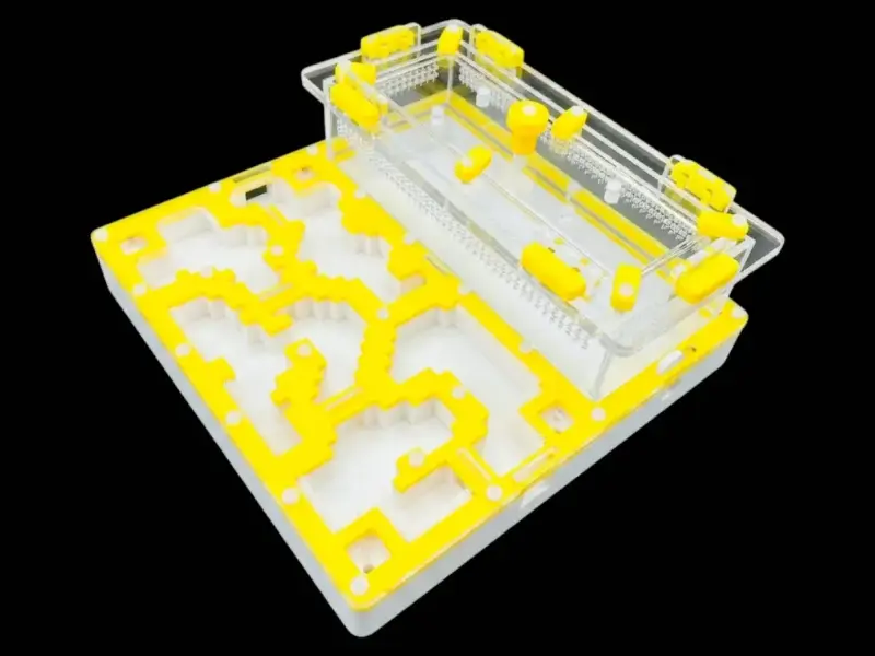 Муравьиная ферма ANTMART Pixel Yellow, вариант Б, 200×200 мм, гипс Г23