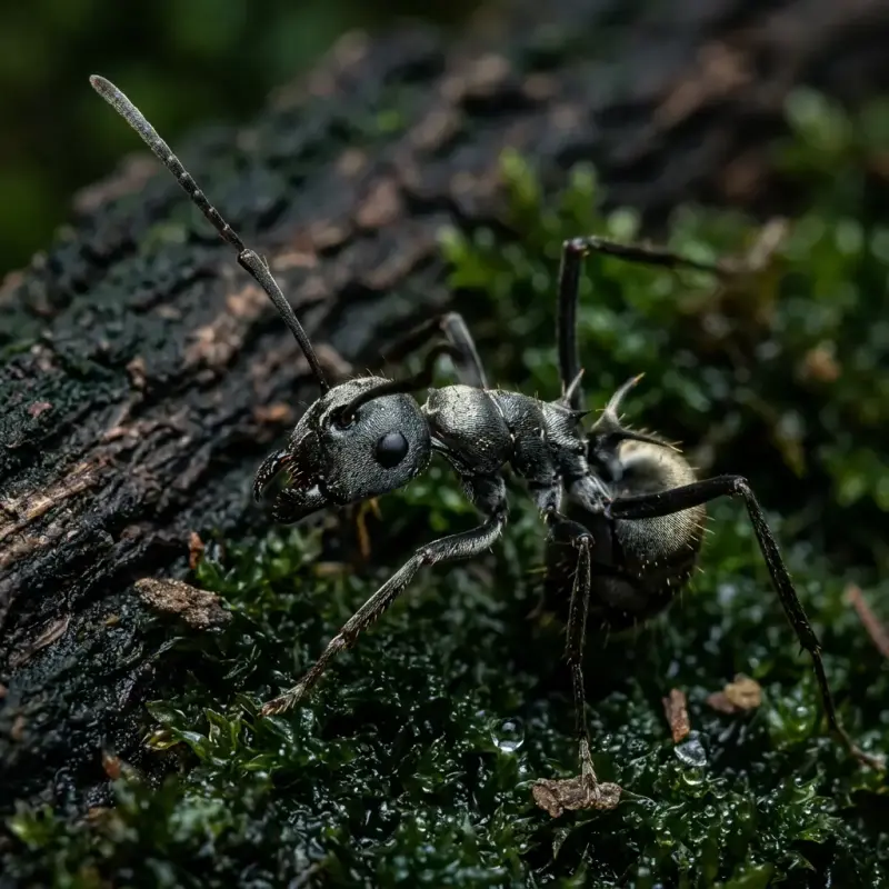 Polyrhachis dives — азиатский муравей-ткач — 4 королевы и 20–100 рабочих