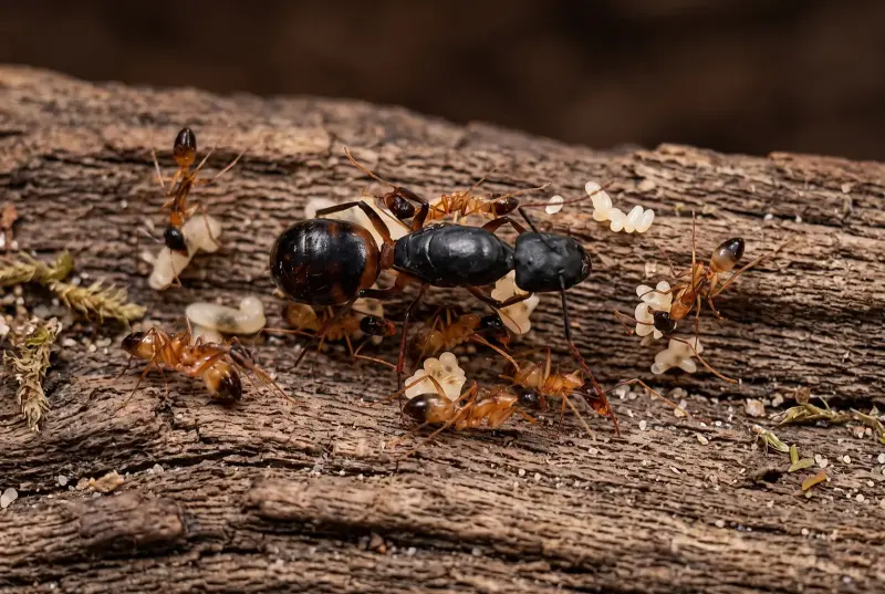 Camponotus thoracicus — ближневосточный муравей-древоточец — 1 матка с расплодом