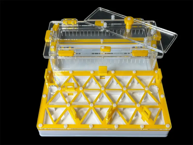 Муравьиная ферма ANTMART Trigon Yellow Б 200×200 мм со сплошным гипсом Г23