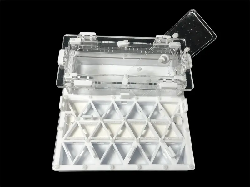Муравьиная ферма ANTMART Trigon White А 200×200 мм, частичный гипс Г23
