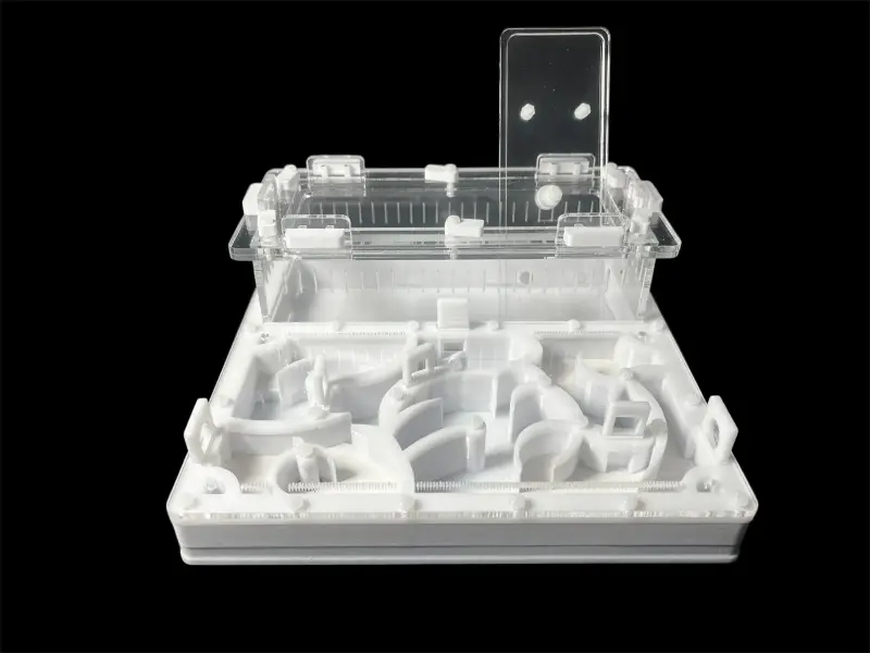 Муравьиная ферма ANTMART Origin White A 200×200 мм, гипс Г-23 и PETG