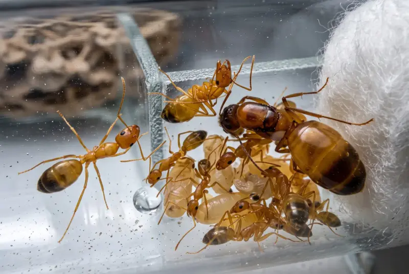 Camponotus baldaccii — турецкий муравей-древоточец — 1 королева с расплодом