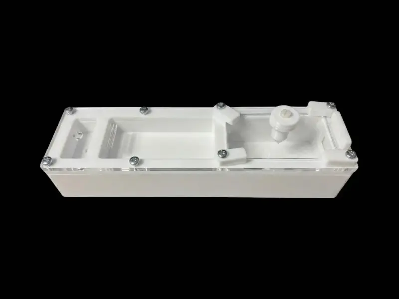 Минимодуль White с одной камерой и цельным гипсом Г23 10 мм, 50×180 мм