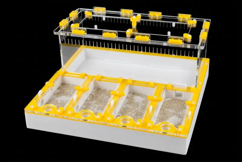 Професійна мурашина ферма Core Yellow 30×30 см, гіпс 10 мм, 20 мм над гіпсом