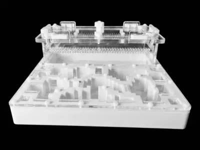 Мурашина ферма Pixel White A 200×200 мм, PETG, гіпс G23 6 мм