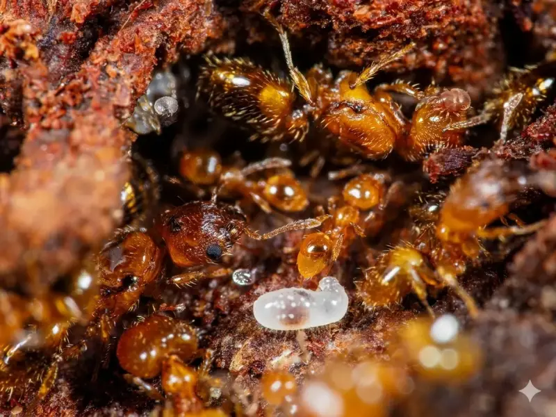 Pheidole pieli — большеголовый муравей Пиели — 1 королева и 20–50 рабочих