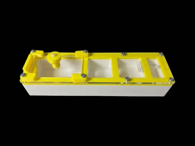 Минимодуль Yellow двухкамерный с частичным гипсом 10 мм, 50х180 мм
