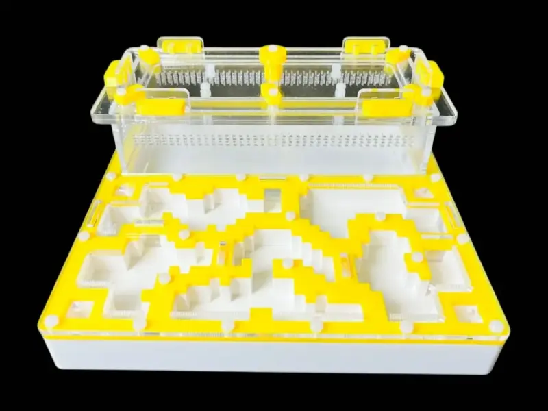 Муравьиная ферма ANTMART Pixel Yellow, вариант Б, 200×200 мм, гипс Г23