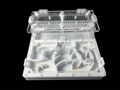 Мурашина ферма ANTMART Origin White A 200×200 мм, гіпс Г-23 і PETG