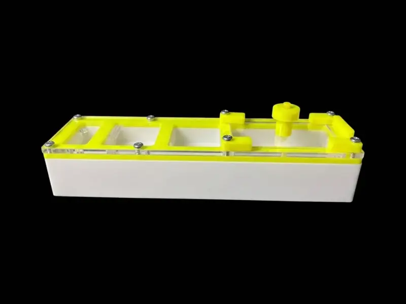 Минимодуль Yellow двухкамерный с частичным гипсом 10 мм, 50х180 мм