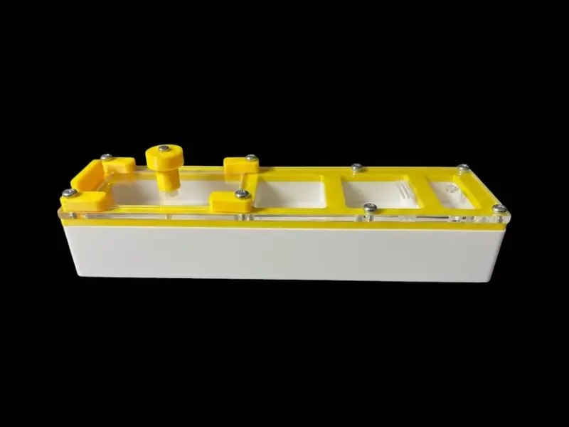 Минимодуль Yellow двухкамерный с частичным гипсом 10 мм, 50х180 мм