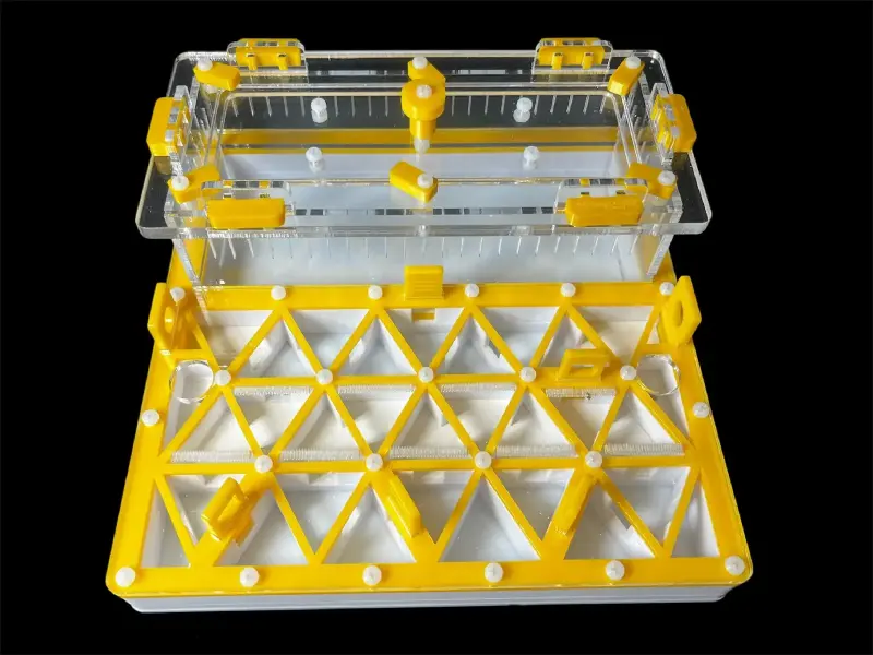 Муравьиная ферма ANTMART Trigon Yellow, вариант А, 200×200 мм